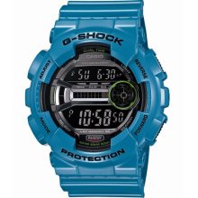 Mens Casio G-Shock Blue Resin Band Watch GD110-2- Brightblue