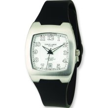 Mens Charles Hubert Polyurethane Band Wht Dial 35x38mm Watch