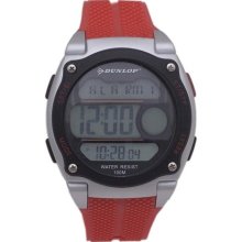 Men's Dash Chronograph Digital Dial Red Rubber ...