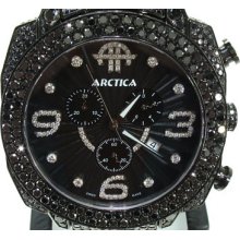 Mens Diamond Arctica Watch ASQBDCb-D1-B2ASBb Round Cut 30.50ct