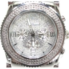 Mens Diamond Jojino IJ 1086 Watch Round Cut H Color 0.25ct