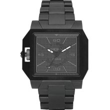 Men's diesel black ip stainless steel watch dz1382