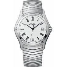 Mens Ebel Classic Stainless Steel Watch 1215438