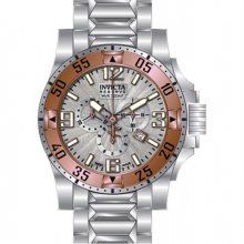 Men's Excursion/Reserve Chronograph Silver Textured Dial Stainles ...