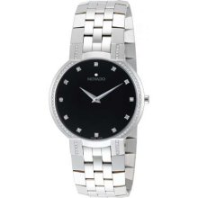 Men's Faceto Stainless Steel Diamond Watch