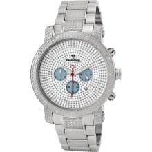 Men's Justbling Stainless steel 16 diamonds Victor watch JB-8101-B