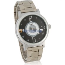 Men's Lovers Collection Stainless Steel Watch (Black)