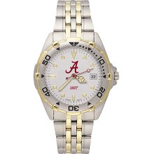 Men's NCAA University Of Alabama Crimson Tide Watch in Stainless Steel