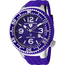 Men's Neptune Purple Dial Purple Silicone ...