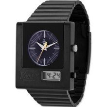 Mens Penguin Joey Black Ip-plated Stainless Steel Watch