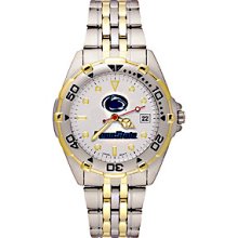 Mens Penn State All Star Stainless Steel Band Watch