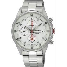 Men's Quartz Chronograph Tachymeter Silver Tone Dial