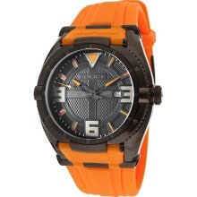 Men's Raptor Black Dial Orange Rubber ...