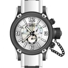 Men's Russian Diver Chronograph White MOP/White Dial White Polyur ...