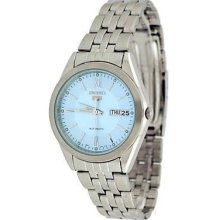 Men's Seiko 5 Automatic Dress Watch Light Blue Dial