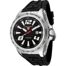 Men's Sprint Racer Automatic Black Rubber ...