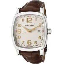 Men's TV Screen Automatic Light Silver Dial Brown