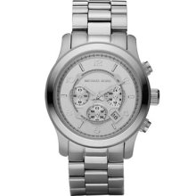 Michael Kors Silver Oversized Runway Watch