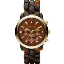 Michael Kors Women's Acrylic Brown Dial Watch MK5216