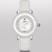 MICHELE Cloette Diamond, White Alligator