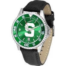 Michigan State University Men's Leather Wristwatch