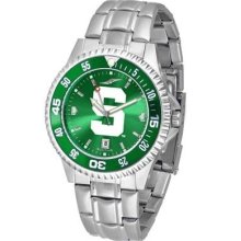 Michigan State University Men's Stainless Steel Dress Watch