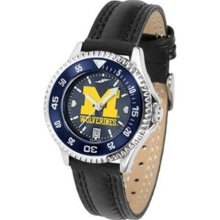 Michigan Wolverines UM NCAA Womens Leather Anochrome Watch ...