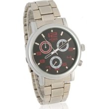 MIKE 8071 Round Dial Men Analog Watch (Black)