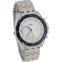 MIKE Stainless Steel Men's Analog Watch (White)