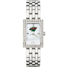 Minnesota Wild Ladies Allur Watch Stainless Bracelet LogoArt