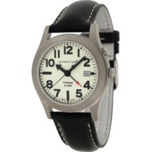 Momentum Pathfinder Ii Men's Quartz Watch With Green Dial Analogue Display And Black Leather Strap 1M-Sp54l2b