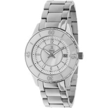 Momentus Silver Tone Stainless Steel White Dial Women's Watch # ...