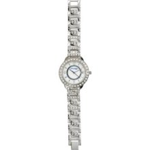 Montana Silversmiths Cubic Zirconia Studded Silver-Tone Watch