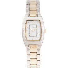 Monument Women's Tonneau Case Two-tone Bracelet Watch (MMT4525)