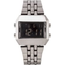 Mossimo Gunmetal Bracelet Watch with Digital Negative Display