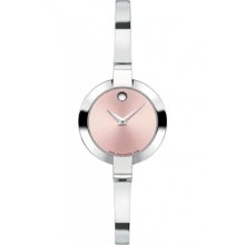 MOVADO Bela 0606059 Stainless Steel Watch With Pink Dial