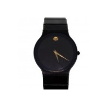 Movado Black PVD Sapphiro Mens Watch