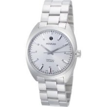 MOVADO Datron 0606360 Stainless Steel Watch With Silver Dial