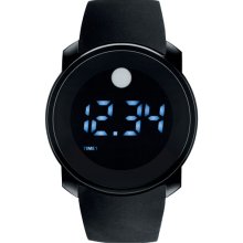 Movado Digital Rubber Strap Watch