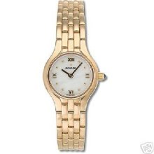 Movado Lumeti Ladies 14kt Gold Mop Dial Watch $3195.00