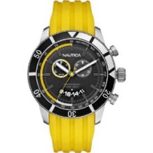 Nautica Nsr 08 Yellow Chronograph Mens Watch N17587G