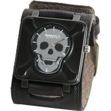 Nemesis Men's Black Skull And Crossbones Watch