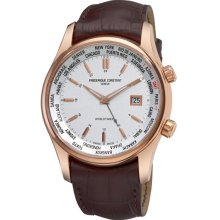 NEW Frederique Constant Wordltimer Quartz SS 255V6B4