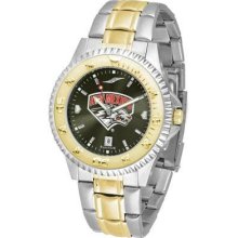 New Mexico Lobos Men's Stainless Steel and Gold Tone Watch