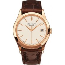 NEW Patek Philippe Calatrava Men's 18K Rose Gold Watch - 5296R-010