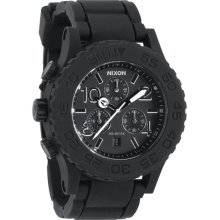 Nixon 42-20 Rubber Chrono Black