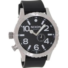 Nixon Men's 51-30 A058000-00 Black Resin Swiss Quartz Watch with Black Dial