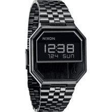 Nixon Men's 'Re-Run A158' All Black Watch (Black)