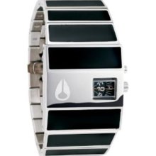 Nixon Men's ROTOLOG A028000-00 Black Ceramic Analog Quartz Watch with Black Dial