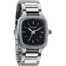 Nixon 'The Shelley' Bracelet Watch Silver/ Black